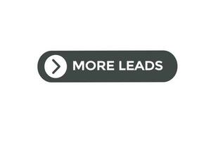 more leads vectors.sign label bubble speech more leads vector