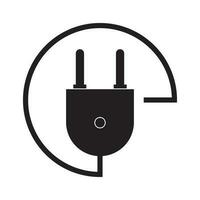 electric plug icon vector