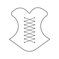 women's corset icon vector