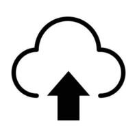 Cloud upload icon vector
