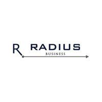 Initial Letter R Radius or R Arrow Icon Logo Design Template vector