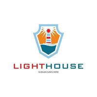 Lighthouse Icon Vector Logo Template Illustration Design