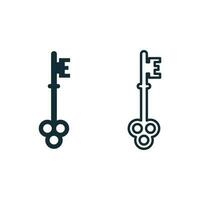 Key Icon Design Template Elements vector