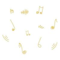 Simple Set of Music Related Vector Line Icons