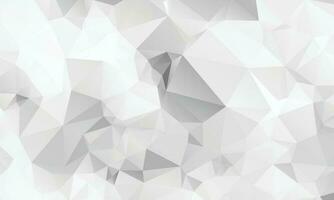 White Color Polygon Background Design, Abstract Geometric Origami Style With Gradient vector