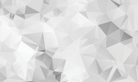 White Color Polygon Background Design, Abstract Geometric Origami Style With Gradient vector