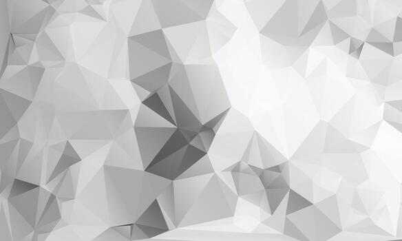 White Color Polygon Background Design, Abstract Geometric Origami Style With Gradient vector