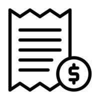 invoice vector icon