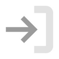 Log in icon vector