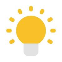 Light bulb vector icon
