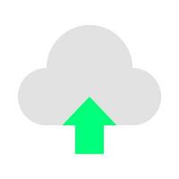 Cloud upload icon vector