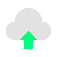 icono de carga en la nube vector