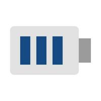 Battery level icon vector