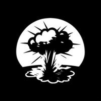 nuclear explosión - minimalista y plano logo - vector ilustración