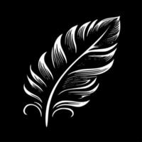 Feathers - Minimalist and Flat Logo - Vector illustration