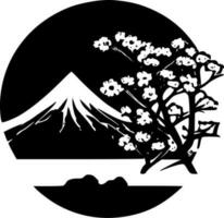 Japan, Minimalist and Simple Silhouette - Vector illustration