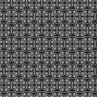 seamless ethnic pattern repeats ikat ogee art floral and geometric elements black and white modern tribal design texture, vintage, fabric, carpet clothing folk Stitch embroidery vector background