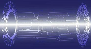 resumen moderno tecnología antecedentes innovación concepto a conexión vector ilustración, digital futurista circulo y blanco brillante ligero