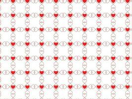 red heart seamless pattern vector on white background for Valentine's day and mother's day