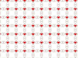 red heart seamless pattern vector on white background for Valentine's day and mother's day