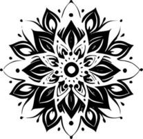 mandala - minimalista y plano logo - vector ilustración