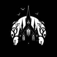 Gothic - Black and White Isolated Icon - Vector illustration