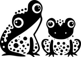 Frogs - High Quality Vector Logo - Vector illustration ideal for T-shirt graphic