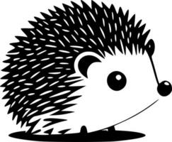 Hedgehog, Minimalist and Simple Silhouette - Vector illustration