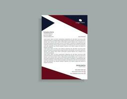 Modern Business Letterhead Design Template vector