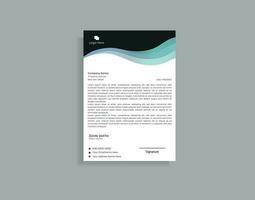 Business Letterhead template in Abstract style design vector