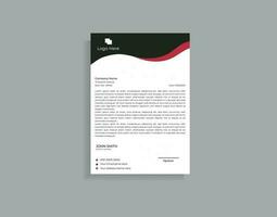 Corporate Business Style Letterhead Design vector