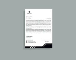 Simple Modern Business Letterhead Design vector