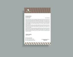 Modern Creative Letterhead Design vector