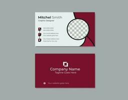 Creative and modern business card template vector