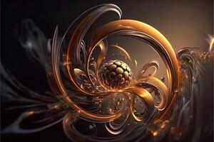 Illusion or dream, innovation or exploration, technology or sci fi. Physics quantum fluctuations 8k octane rendered ultra realistic. Digital art banner for game or movie photo