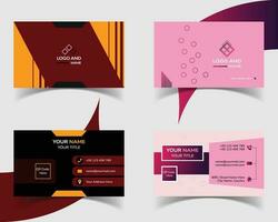 Modern Corporate Business Card Template Design. vector