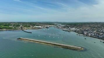 Yachts and Boats in the Estuary at Cowes on the Isle of Wight UK video