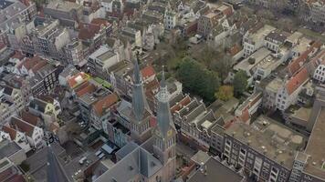 Amsterdam ciudad aéreo ver demostración el canales y arquitectura desde el aire video