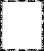 Vector silhouette of frame on white background