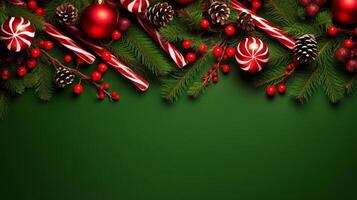 Christmas background. Illustration AI Generative photo