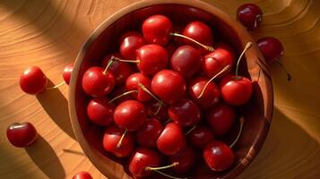 Ripe cherries. Illustration photo