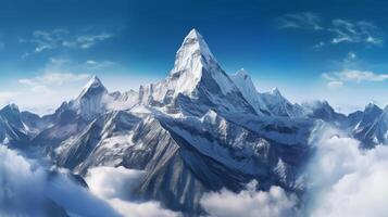 Beautiful mountain background., Illustration AI Generative photo