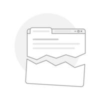 error, ha fallado a carga sitio web página concepto ilustración plano diseño vector eps10. moderno gráfico elemento para aterrizaje página, vacío estado ui, infografía, icono