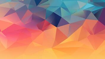 A colorful triangle design with a triangle design, photo