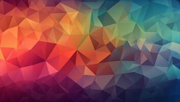 A colorful triangle design with a triangle design, photo