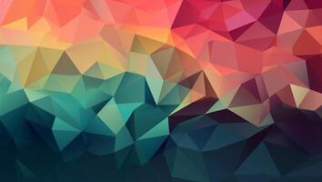 A colorful triangle design with a triangle design, photo