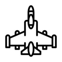 chorro avión línea estilo icono, vector icono lata ser usado para móvil, ui, web