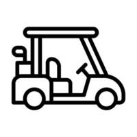 golf carro línea estilo icono, vector icono lata ser usado para móvil, ui, web