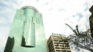 dhaka bangladesh 23th november 201. low angle financial buildings at motijhil video