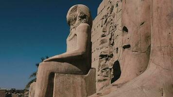 Statuen im das uralt Karnak Tempel, Ägypten video